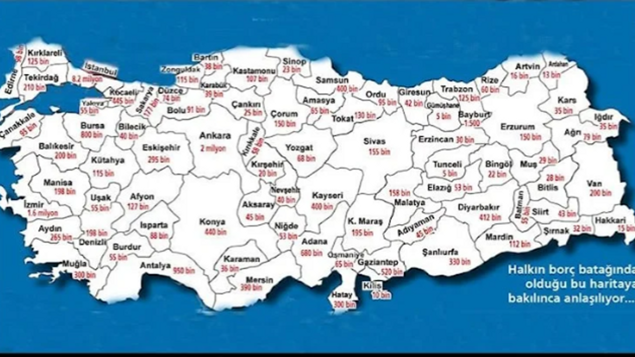Durum vahim...İşte Türkiye’nin icra haritası